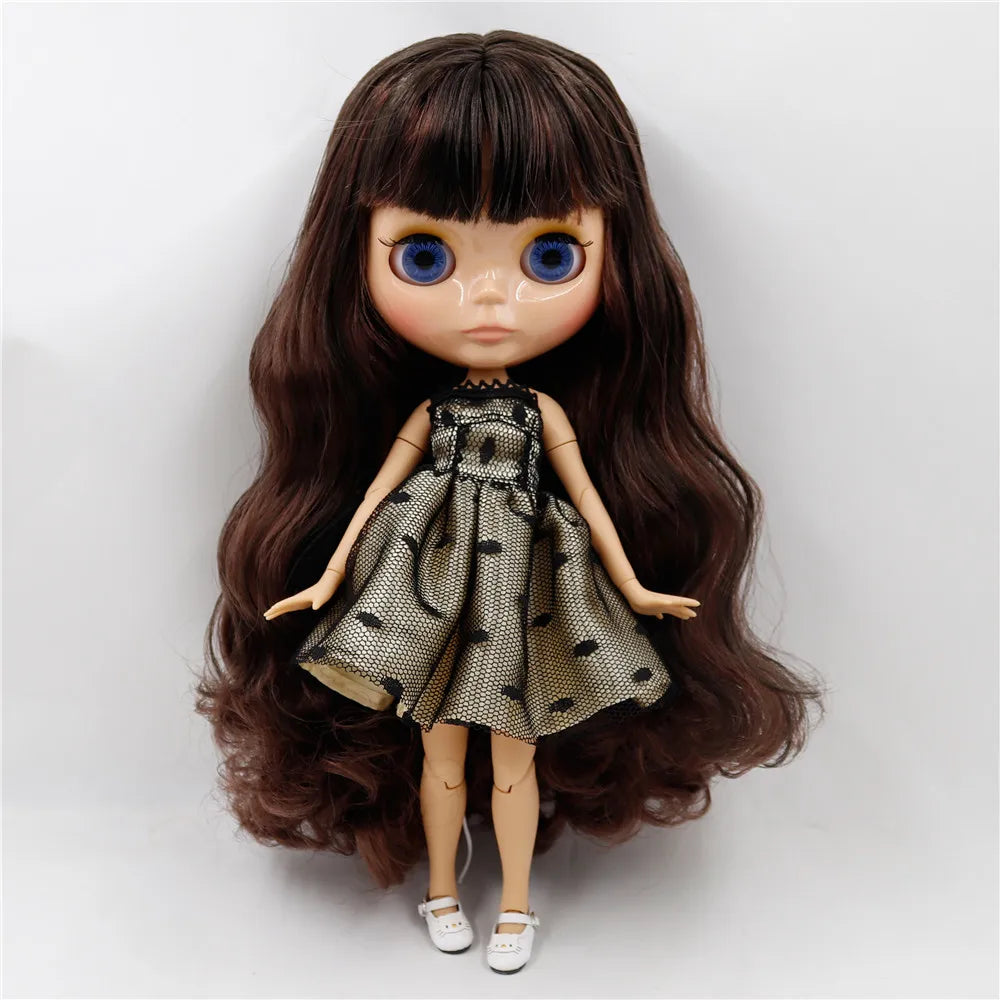 Jointed 30cm Customized 1/6 Blyth Doll with Multiple Eye Colors - Nude - ToylandEU