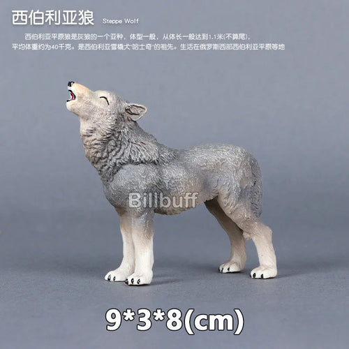 Simulated Wildlife Animal Models for Zoo and Play - Wolf, Monkey, Fox, Chameleon, Pangolin ToylandEU.com Toyland EU