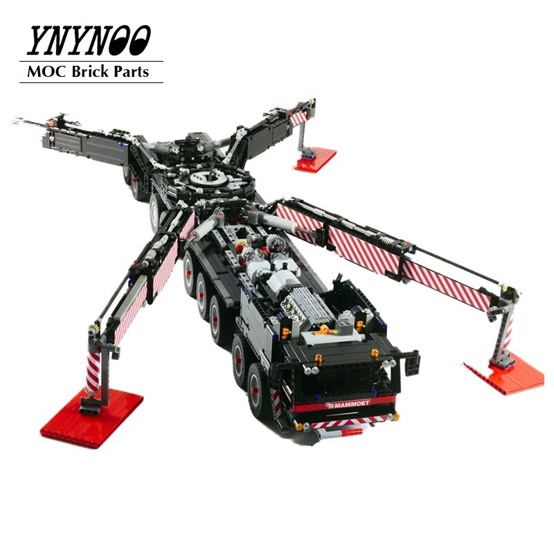 High-tech Motorized Mobile Crane Building Blocks Kit - Educational DIY Toy For Boys