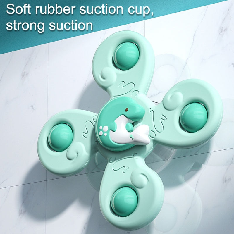 Montessori Sucker Spinner Bath Toy for Kids with Suction Cup - ToylandEU