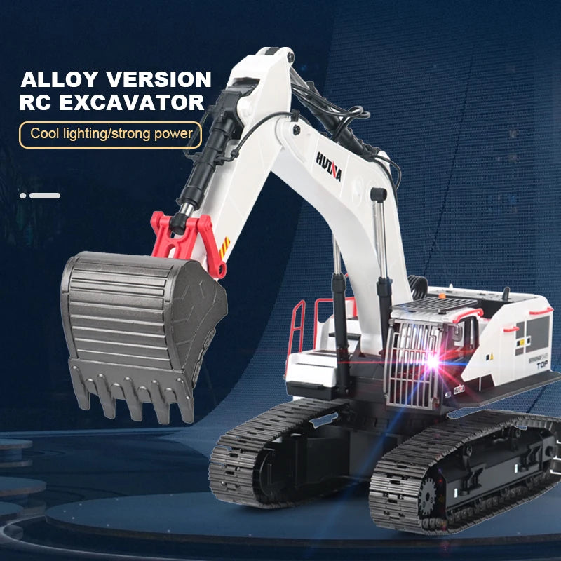 594 3 IN 1 1/14 RC Excavator Truck with Alloy Crawler 22CH 2.4G Remote Control - ToylandEU