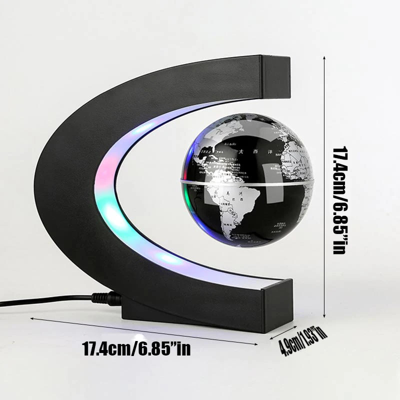 Floating Magnetic Levitation Globe with LED World Map and Antigravity Lamp Ball - ToylandEU