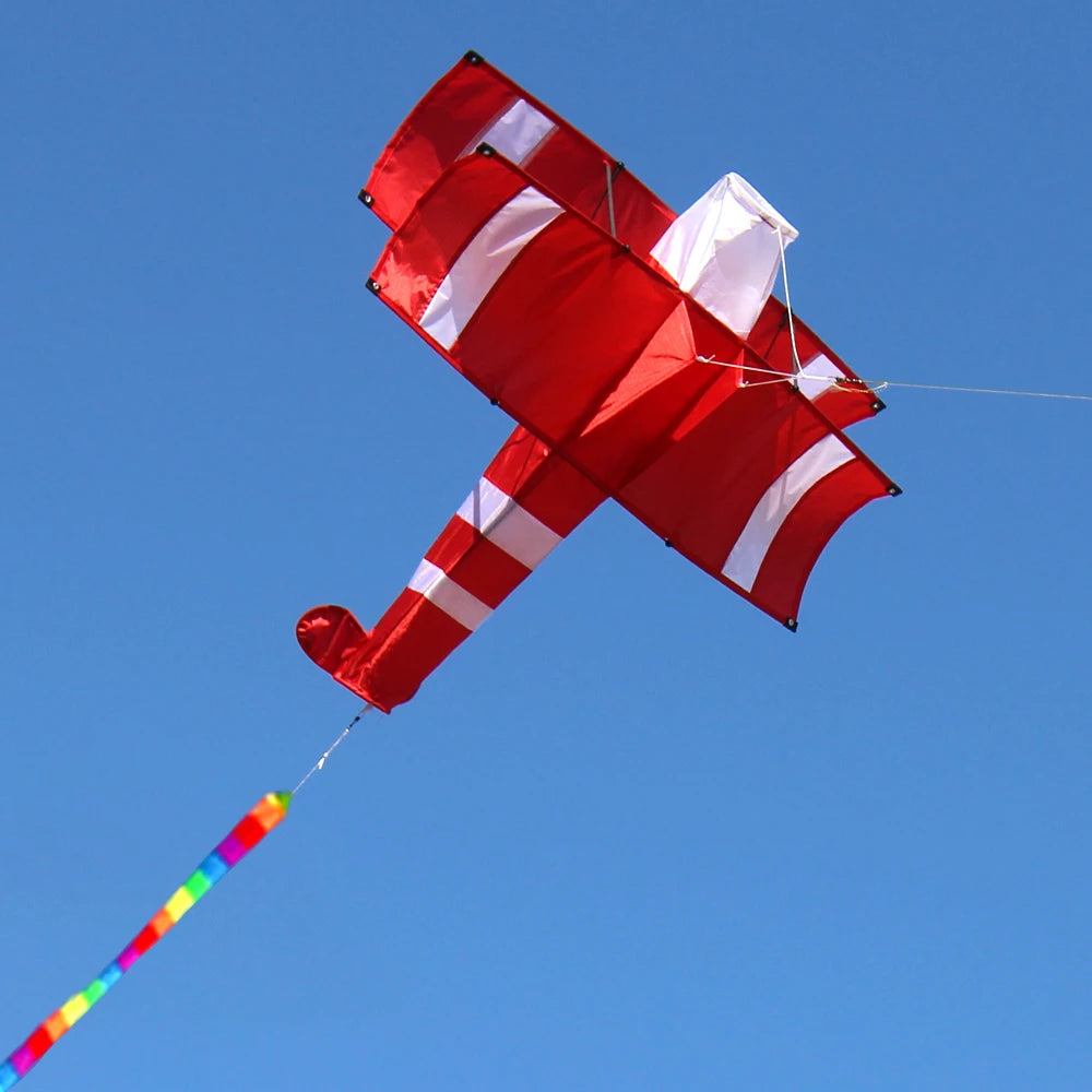 High Quality 3D Single Line Red Plane Kite - Perfect for Beach and Park Fun - ToylandEU