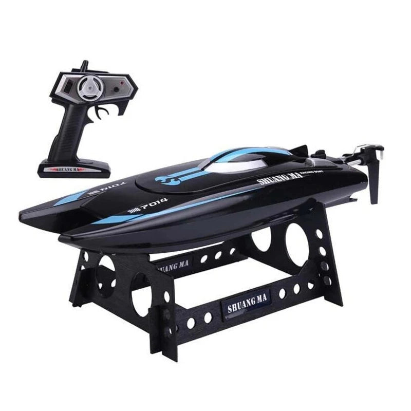 High-Speed Waterproof RC Racing Boat with 2.4GHz Remote Control