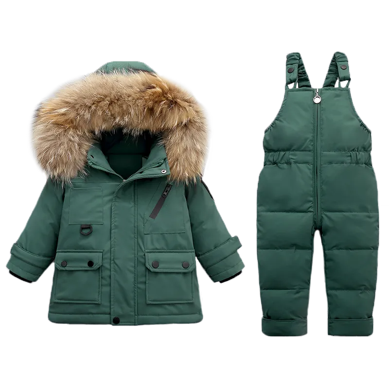 Winter Down Jacket and Ski Suit Set for Babies - ToylandEU