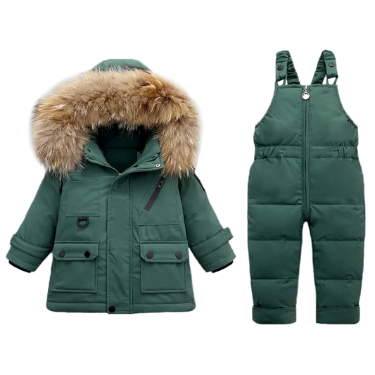 Winter Down Jacket and Ski Suit Set for Babies - ToylandEU