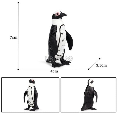 Realistic High-Quality Arctic Animals Figures Set - Penguin, Polar Bear, Snowy Owl, Wolf ToylandEU.com Toyland EU