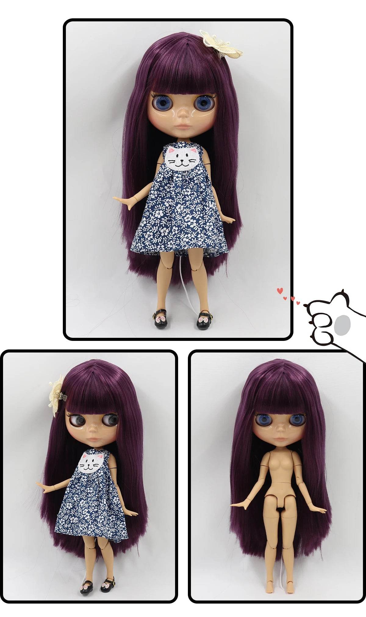 ICY DBS Blyth Doll 1/6 BJD Toy Joint Body Special Offer Lower Price 30cm Anime Doll with Random Eye Colors - ToylandEU