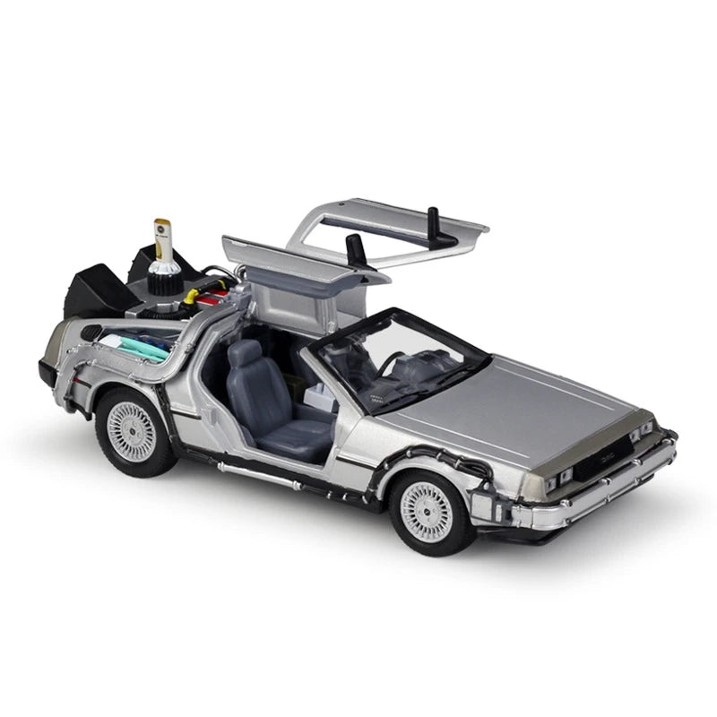 Diecast Model Car | DMC-12 DeLorean Time Machine | 1:24 Scale | Static