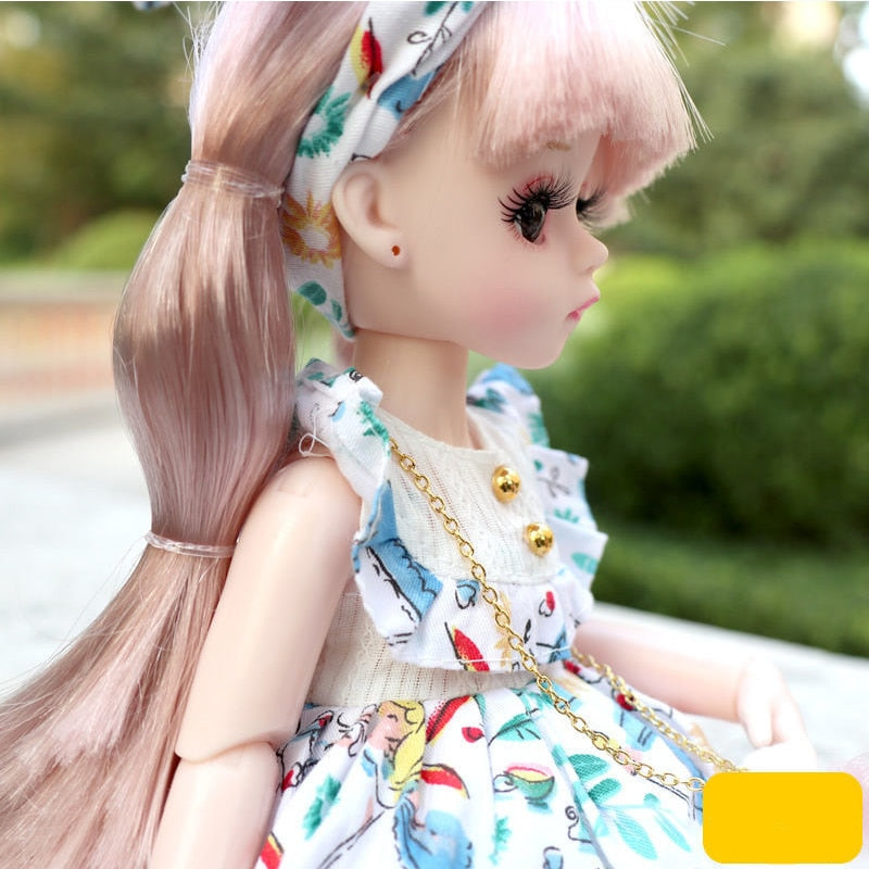 Lolita Dress 30CM BJD Doll with 15 Movable Joints and School Suit - ToylandEU