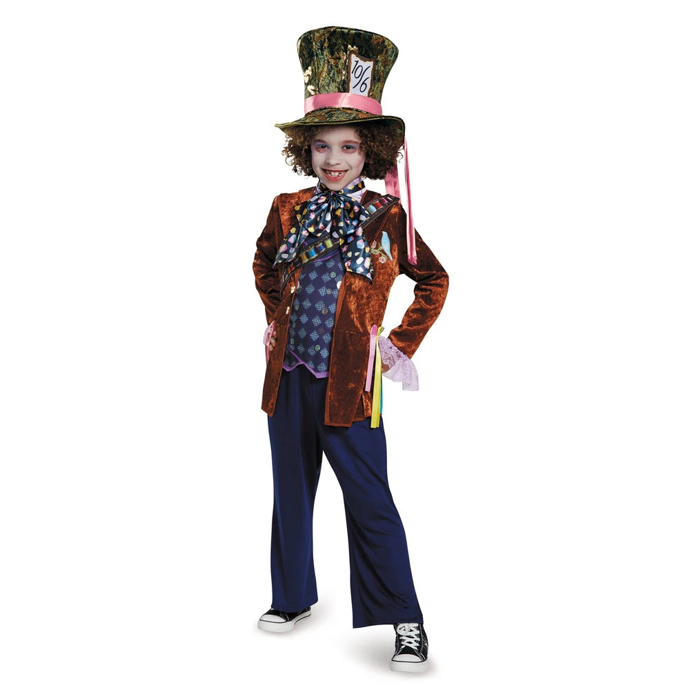 Whimsical Mad Hatter Kids Costume – Perfect for Halloween & Cosplay