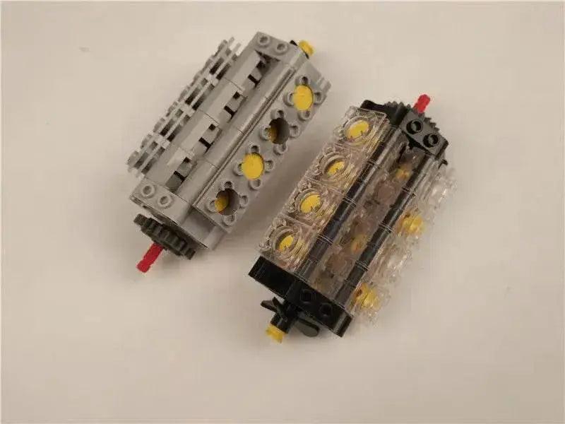 New Technical V8 Piston Engine MOC Building Blocks Building Bricks MOC - ToylandEU
