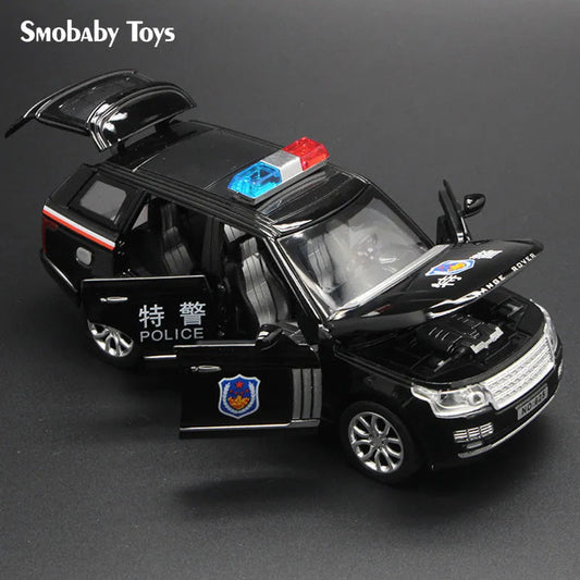 1:32 Scale Die-cast Range Rover Police SUV Model with Lights and Music - ToylandEU