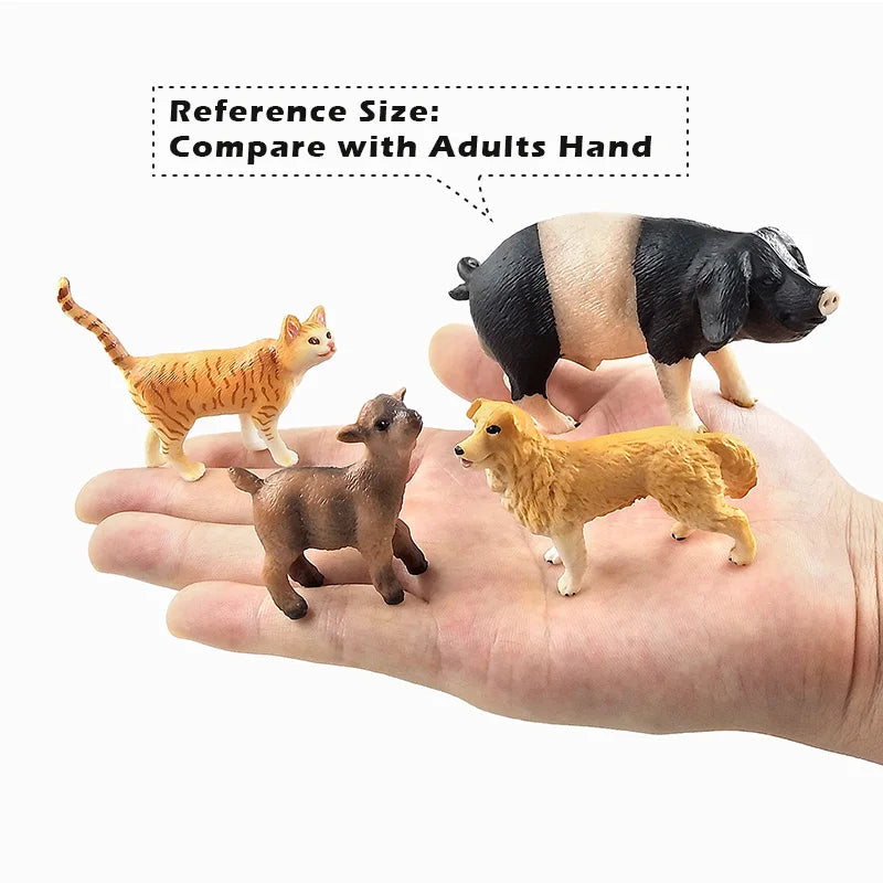 Adorable Mini Animal Action Figures Set - ToylandEU