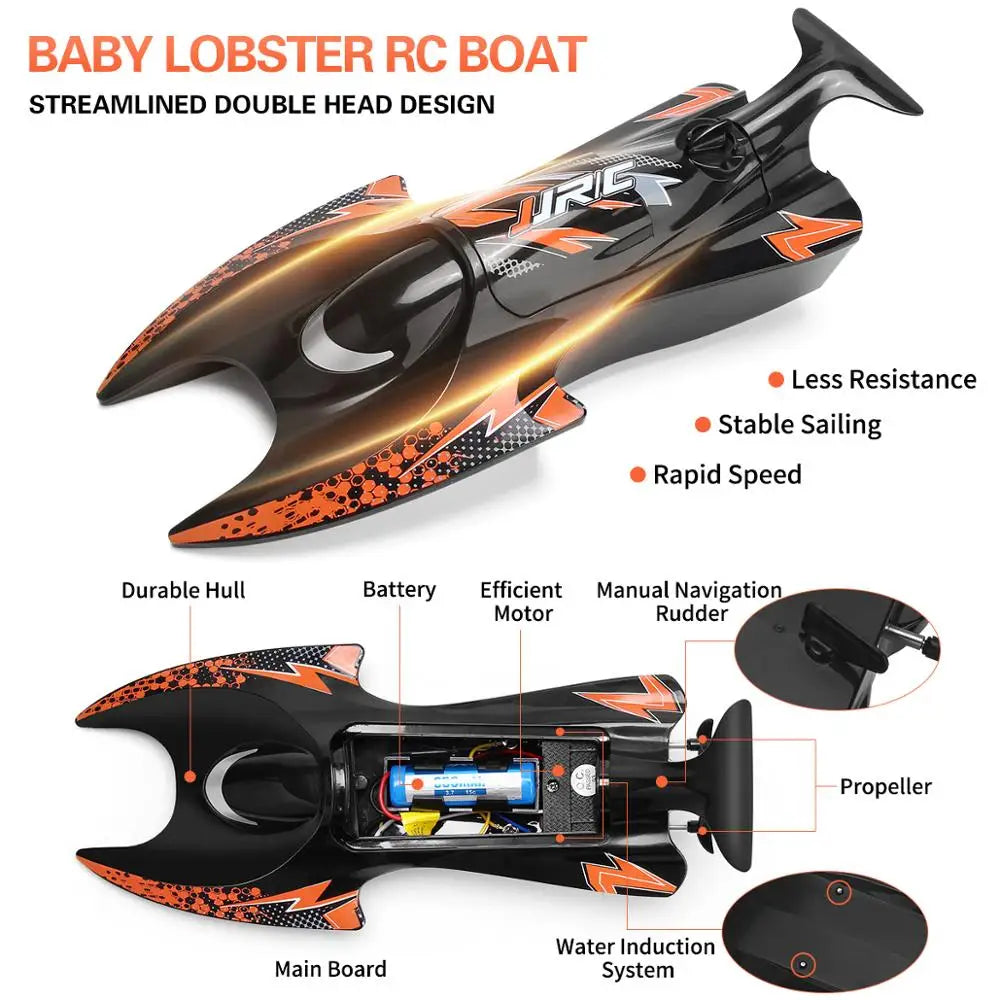 JJRC S6 RC Boat 2.4G Remote Control Speed mini Boat Dual Motors 10km/h - ToylandEU