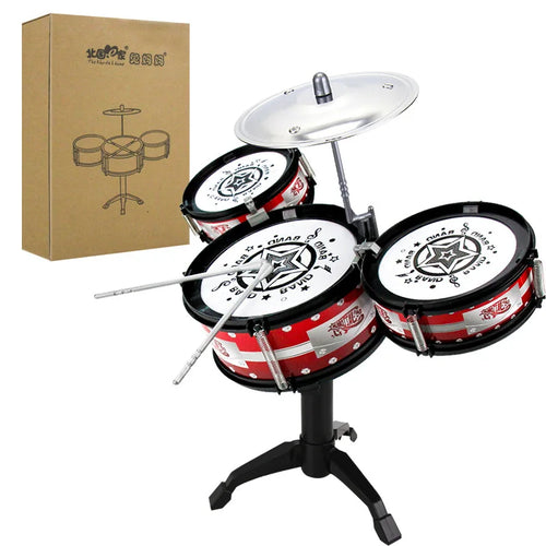 Simulation Drum Set Junior Drums Kit Jazz Drums Percussion Musical Toyland EU