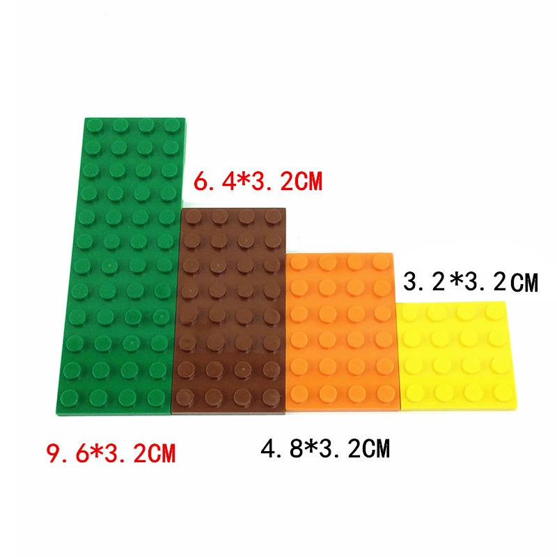 15 Piece DIY Building Blocks Thin Figures Bricks with 4x8 Dots in 12 Colors ToylandEU.com Toyland EU