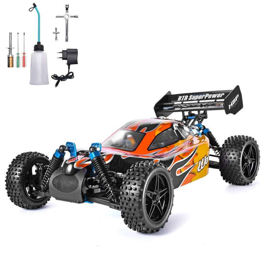 High Speed 1:10 Scale HSP RC Car Nitro Gas Off Road Buggy Remote Control Car 94106 Warhead - ToylandEU