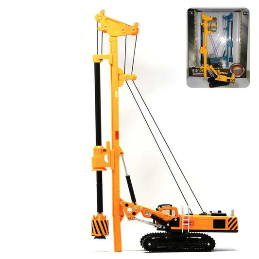 Durable Diecast Rotary Drilling Rig 1/64 Scale Metal Engineering Truck - ToylandEU