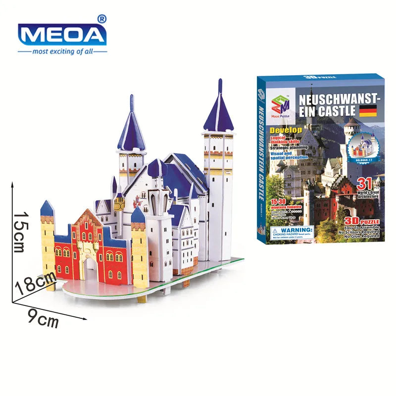 3D Puzzle | World Famous Architecture Buildings | 40 Styles Collection | Ages 6+