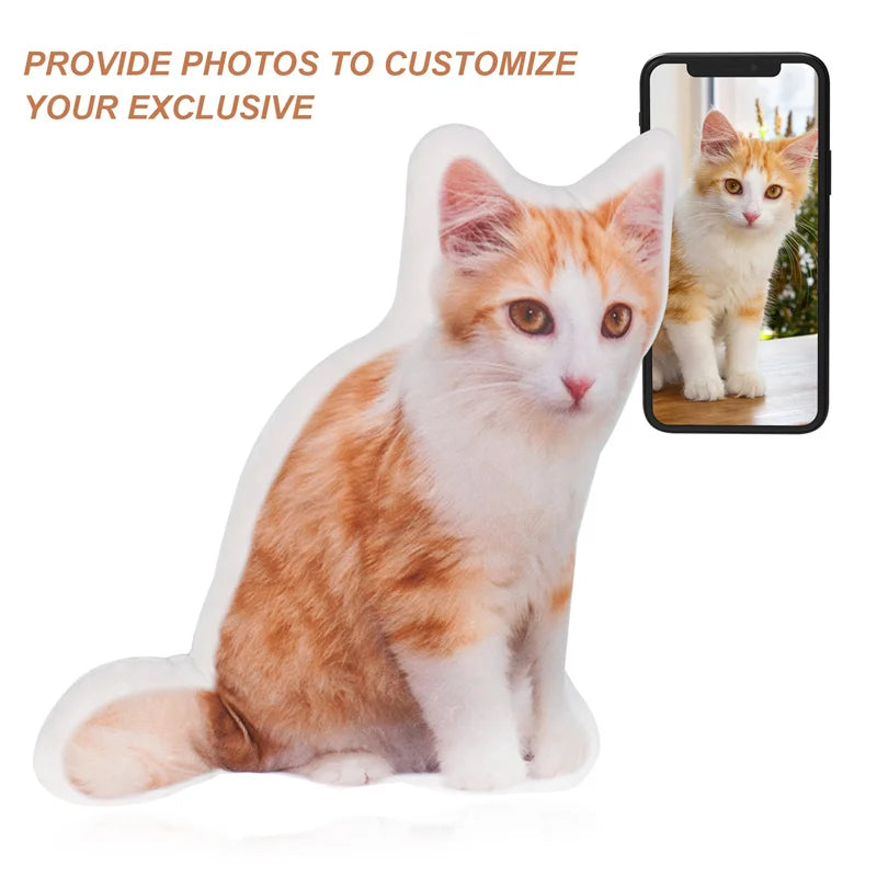 Personalized Pet Photo Cushion For Dogs And Cats Memorial Gift