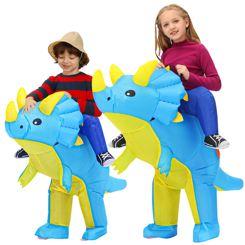 Inflatable Triceratops Dinosaur Costume for Kids - Fun for Halloween & Cosplay