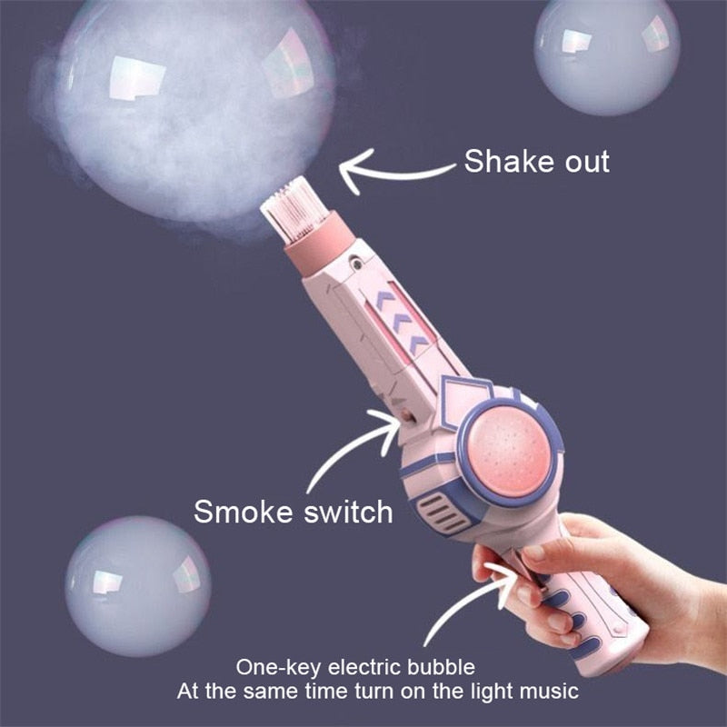 Electric Smoke Magic Bubble Machine - Kids Outdoor Toy with Bubble Maker and  Shape for Children 12+ years - ToylandEU