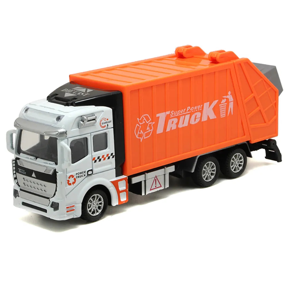 1:48 Scale Mini Garbage Truck Model Toy for Kids' Birthday Gift - ToylandEU