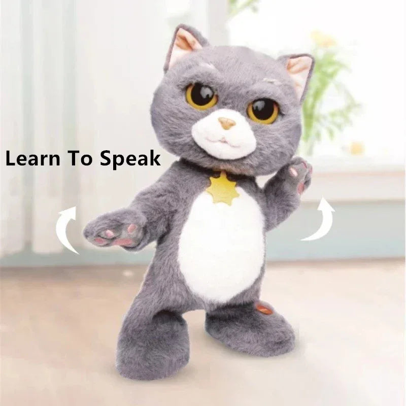 Singing Walking Talking Plush Cat Toy With Realistic Motion - ToylandEU