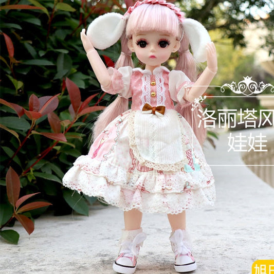 Lolita Dress 30CM BJD Doll with 15 Movable Joints and School Suit - ToylandEU