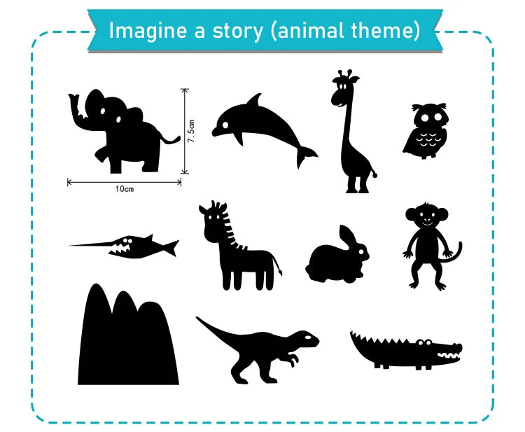 Creative DIY Shadow Puppet Theater Kit for Kids- Frog Prince and Animal Themes - ToylandEU