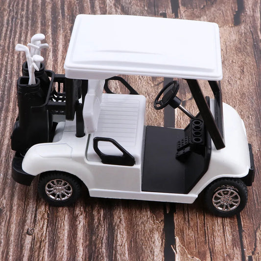 Mini Alloy Pull Back Golf Cart with Club Diecast Model Toy - 1:20 Scale
