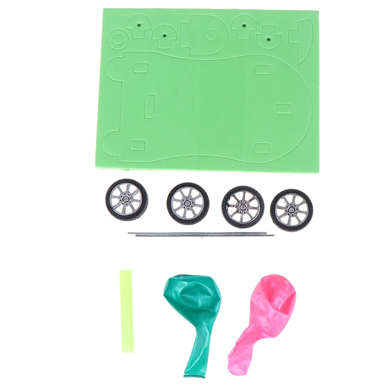 Homemade Balloon Recoil Car DIY Kit for Science Experiments - ToylandEU