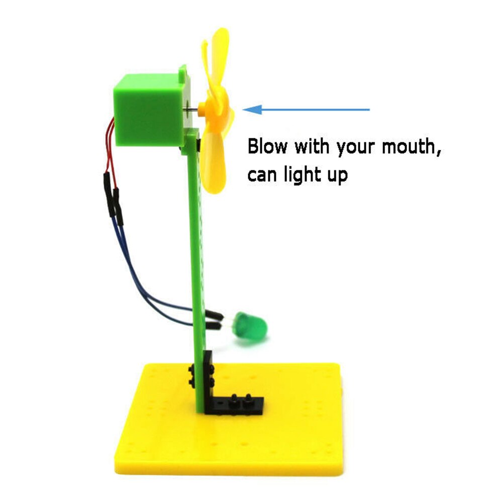 Mini Wind Power Generator Science Experiment Kit with LED - Educational Toy for Kids - ToylandEU