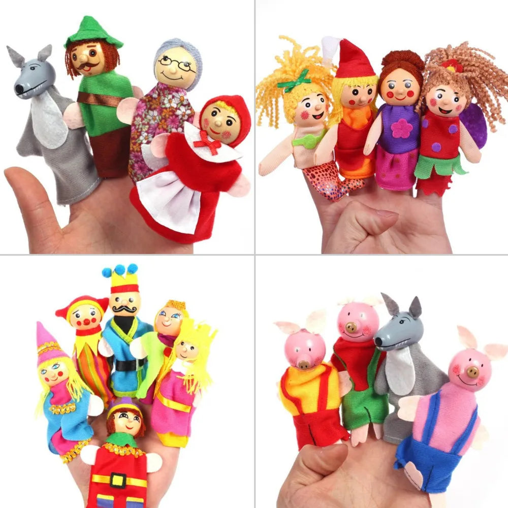 Baby  Finger Puppets - Three Pigs, Mermaid, and Castle Princess