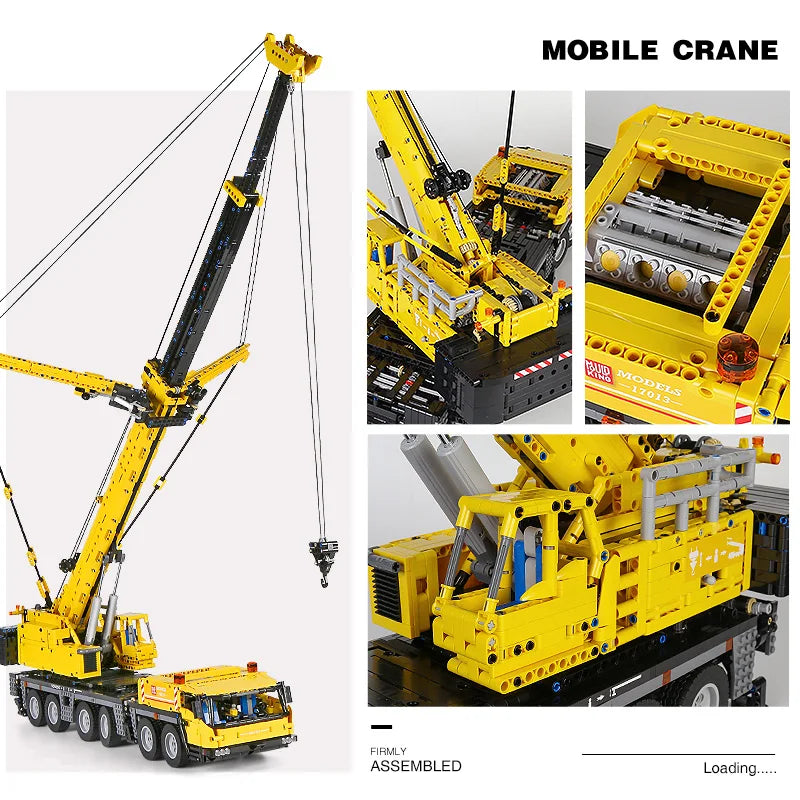 Remote-Controlled MOULD KING GMK Mobile Crane Building Blocks Set