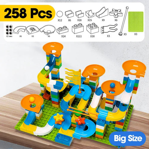 86-344pcs Marble Race Run Track Large Basic Building Block Funnel ToylandEU.com Toyland EU