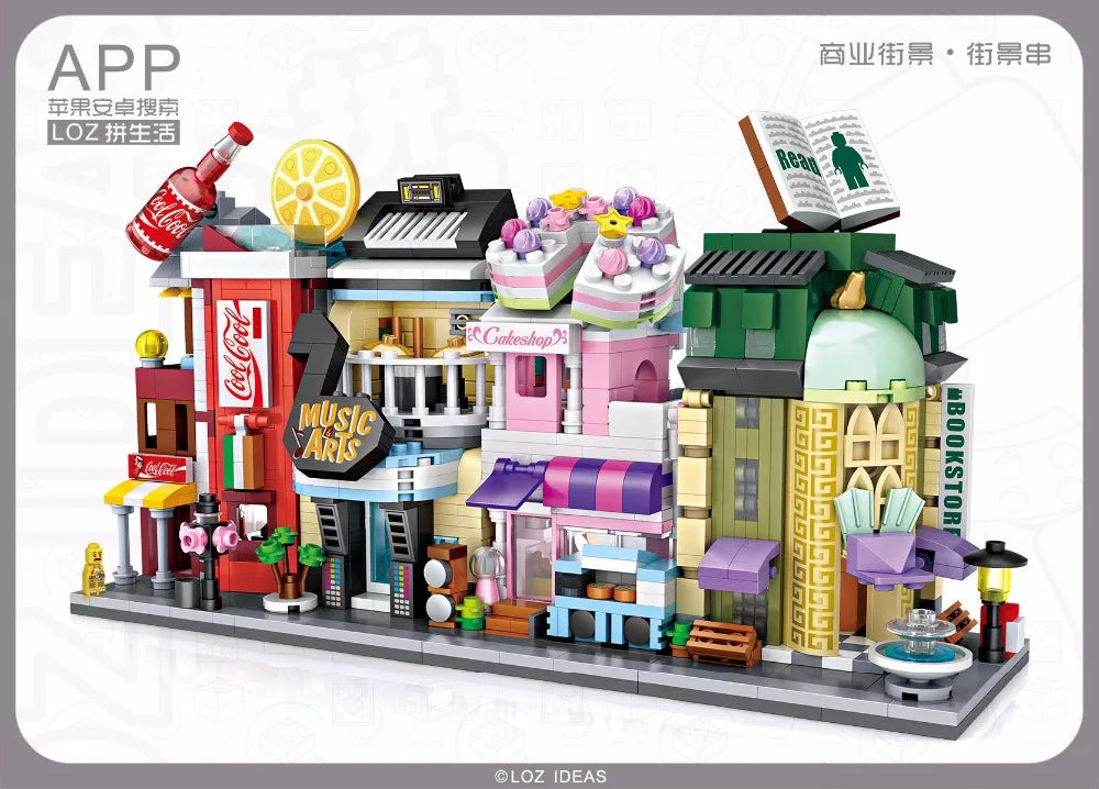 Cute Mini Street Store Educational Building Blocks Toy ToylandEU.com Toyland EU