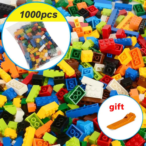 City DIY Building Blocks 1000-Piece Bulk Model - Eco-Friendly and Sealed Bag ToylandEU.com Toyland EU