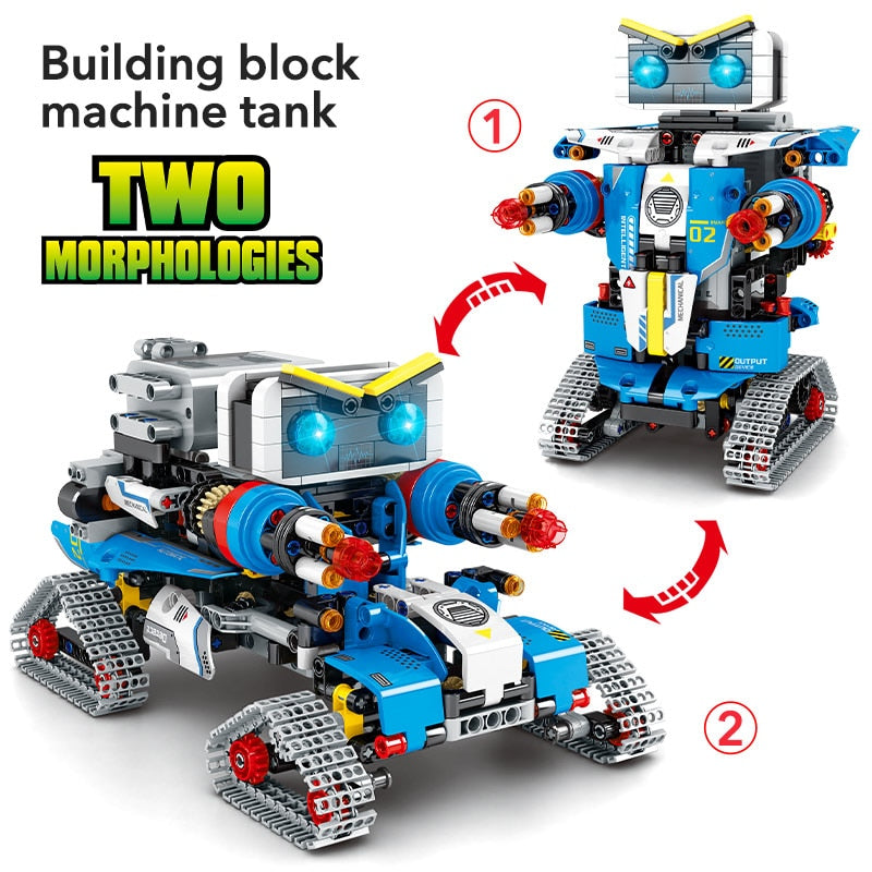 Adaptable RC Robot Building Blocks for Children's Remote Control Car Toy - ToylandEU
