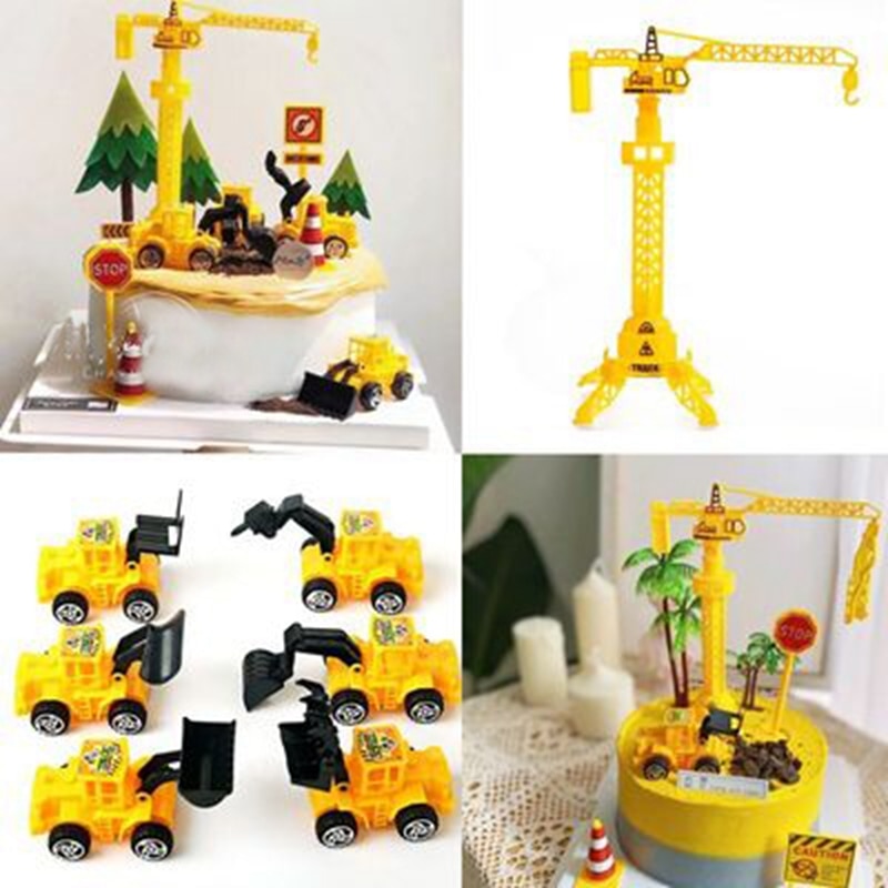 Excavator Cake Topper for Boys' Birthday Party Decoration