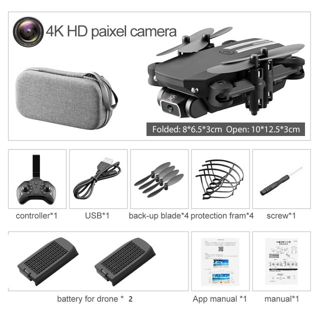 Compact 4K HD Camera Mini RC Drone with WiFi FPV and Altitude Hold Toyland EU