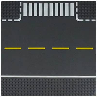 Premium City Road Baseplate 32x32 Crossroad For Builders - ToylandEU