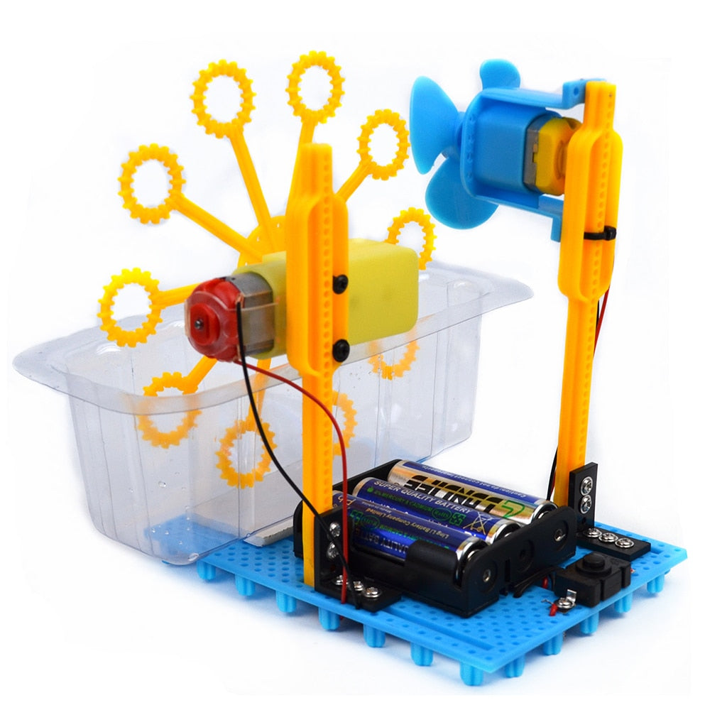 Children's DIY Bubble Machine Science Experiment Kit - Educational Toy - ToylandEU