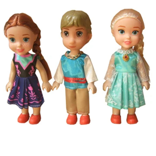 Elsa, Anna, and Kristoff Childhood Doll Gift Set - 16CM Size ToylandEU.com Toyland EU