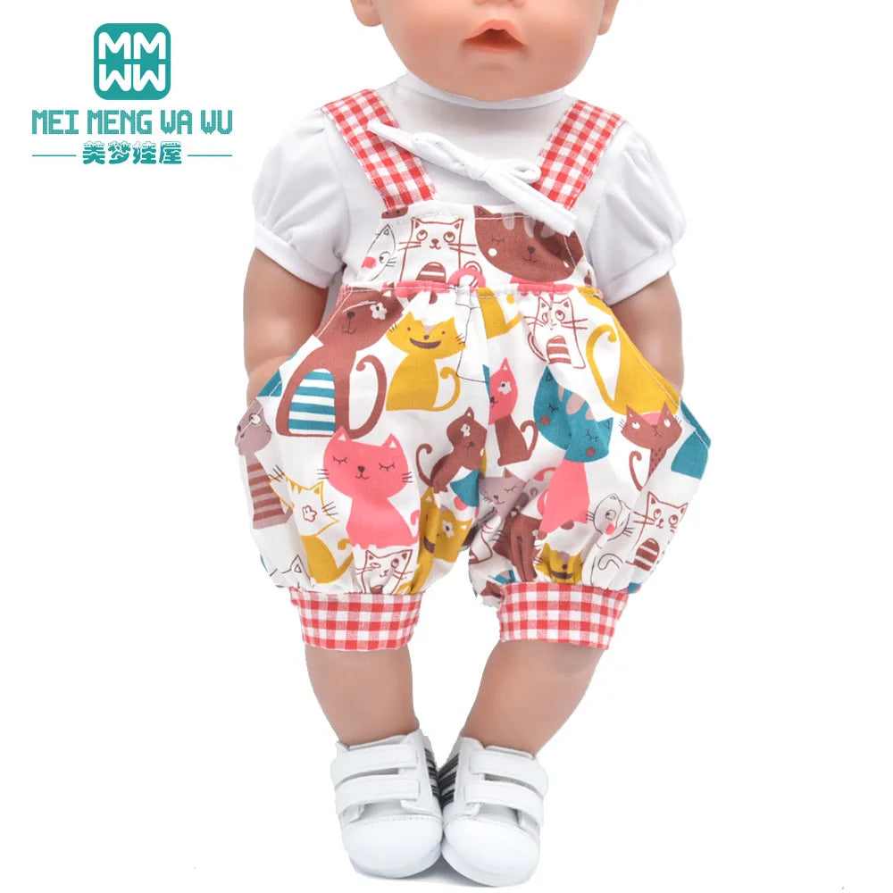 Casual Doll Clothes for 43 cm Newborn and American Girl Dolls - ToylandEU