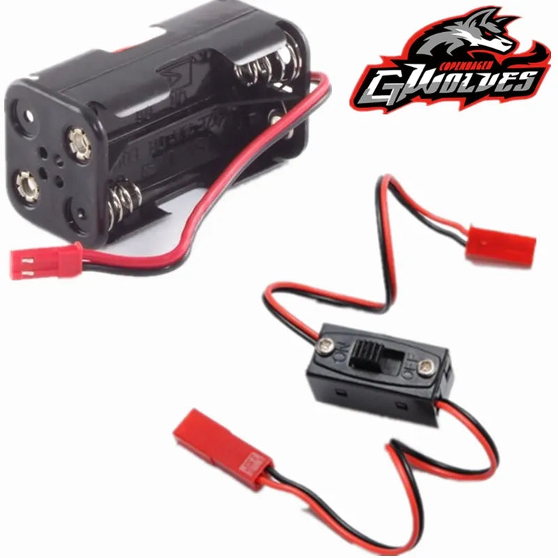 Compact RC Power Supply Box with JST Connector for 1/10 1/8 Scale Vehicles - ToylandEU