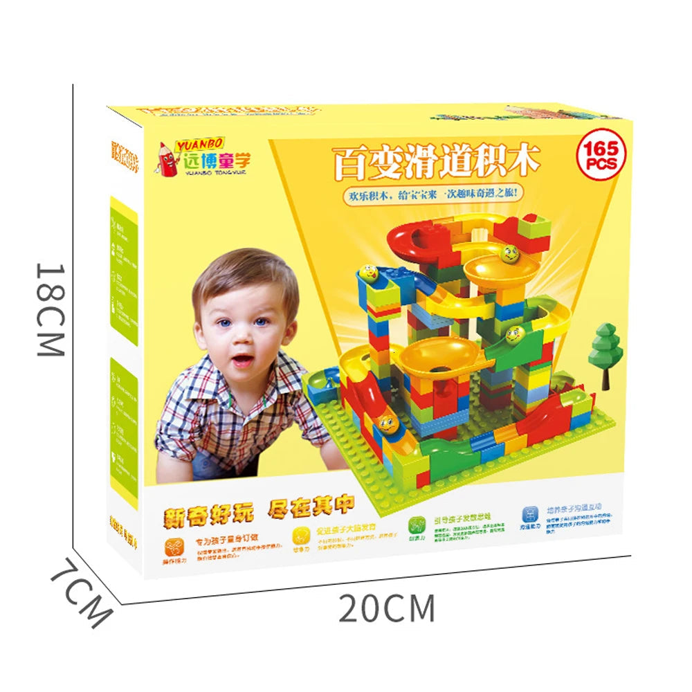 Marble Run Construction Set for Kids - 165/330 Pieces - ToylandEU