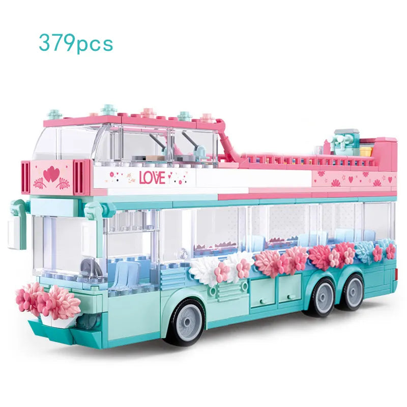 Double Decker London Bus Building Blocks Set - ToylandEU