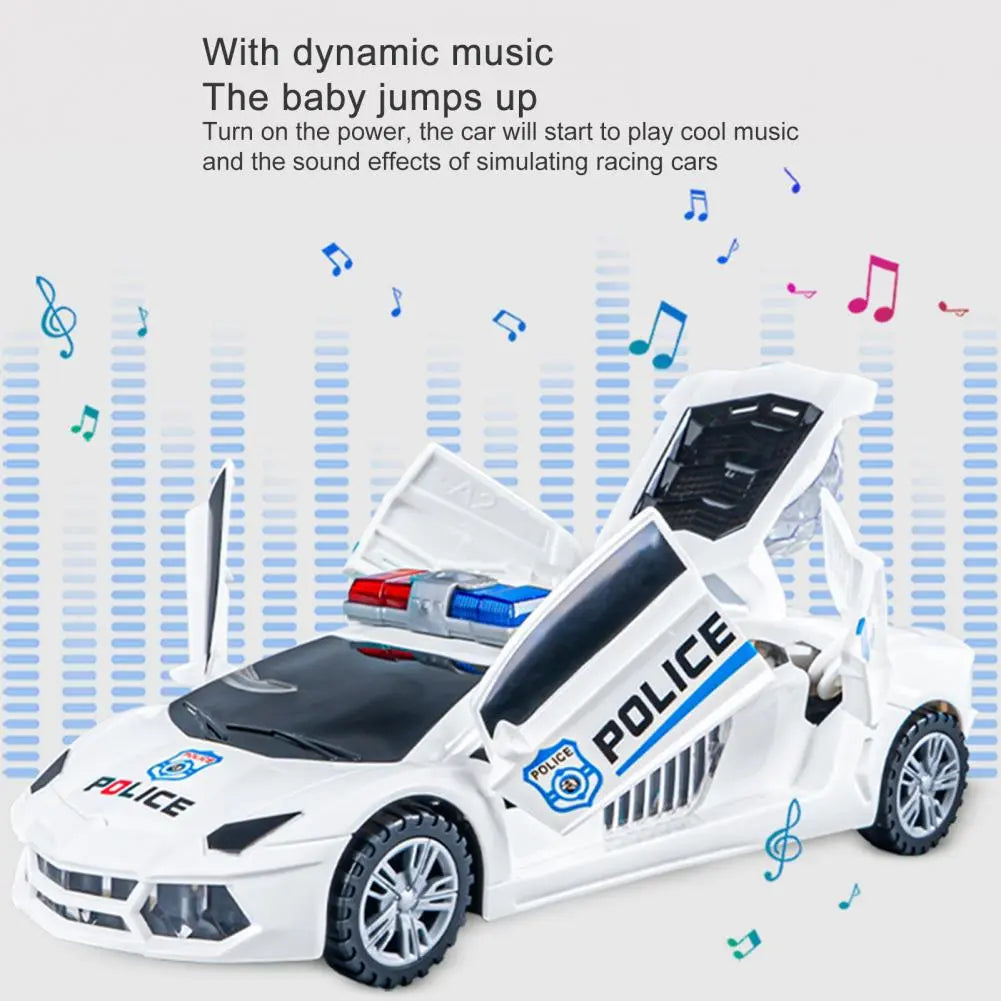 Automatic Dancing Police Car Toy with Obstacle Avoidance Feature - ToylandEU